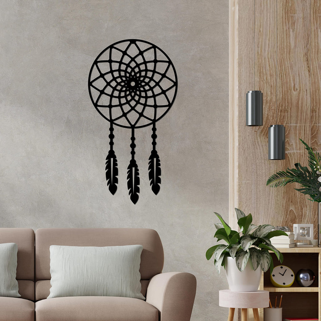 VIBECRAFTS Amazing Dream Catcher MDF Wooden Wall Hanger for Home Decor|Office|Gift (WHVC1Pcs1_50006)