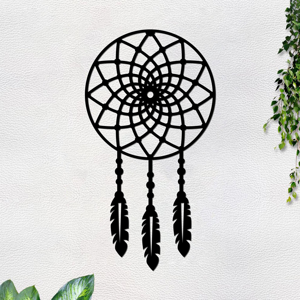 VIBECRAFTS Amazing Dream Catcher MDF Wooden Wall Hanger for Home Decor|Office|Gift (WHVC1Pcs1_50006)