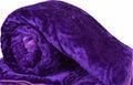 Goyal's Super Soft Mink Double Bed Blanket 500 TC, 87 X 85 Size - Purple Kafalo