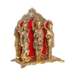 Prince Home Decor & Gifts Gold Plated Ram Darbar Hanuman Ram Sita Laxman Statue Idol