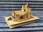 kedarnath Wooden Temple Model, Kedarnath Dham Design, 3D Cutting, Traditional Indian Religious Decor