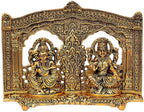 Kridaykraft Metal Laxmi Ganesh Idol Showpiece - Metal Lakshmi Ganesh Statue Diwali Home Decoration Items Lakshmi Ganesh for Diwali puja