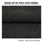 Yellow Weaves Jute Texture 250 TC Cushion Covers, 12 X 12 Inches, Multicolor, Set Of 5