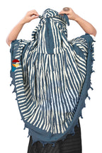 PRACHARAN Women Cotton Stylish Hand Printed Scarf, Anti Pollution Full face Scarf With UV Sun Rays Protection scarves for Women, Dust (Grey Batik)