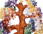Top Plaza 7 Chakra Healing Crystal Money Tree 10 Inch Stone Bonsai Tree Feng Shui Good Luck Wealth Tree Decor Business Gift for Office Home Living Room