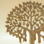 BEHOMA 100% Pure Brass Kalpvriksh Tree with Birds Set - 7 inch