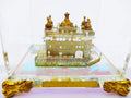 Shape-X Crystal 24K Gold Plated Rectangular Golden Temple (Small)