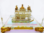 Shape-X Crystal 24K Gold Plated Rectangular Golden Temple (Small)