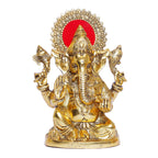 KridayKraft Ganesha Metal Statue/Murti for Pooja & Home,Office Décor,Ganesh Idol,Religious Decorative Showpiece & Gifting Article...