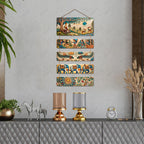 Artvibes Buddha, Elephant & Tribal Dance Wooden Wall Haning for Living Room | Spiritual Decor Items | Wall Art Painting For Hall | Wall Paintings | Handcrafted Art | Wall Poster | Gift Item (WH_6726N)