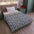 Divine Casa Cotton 120 GSM New Born All Season Ultrasoft Single Baby Blanket for Babies (Clematis Blue, 135 x 100 CM) Kafalo