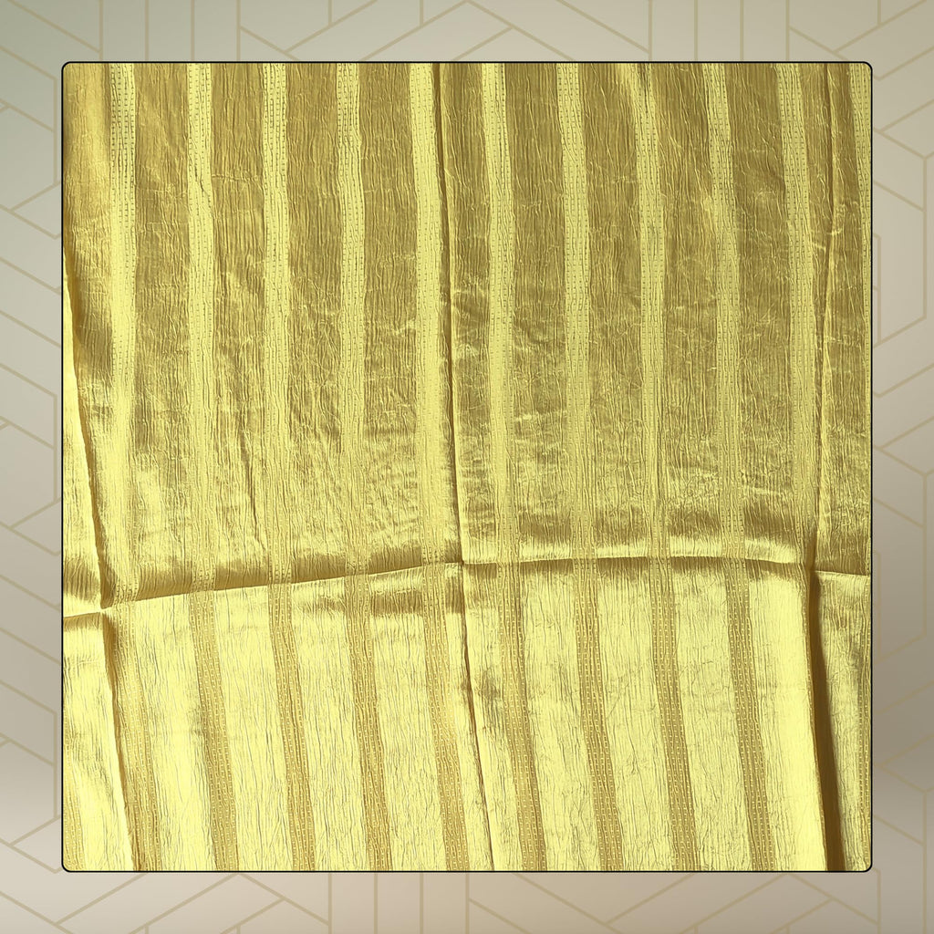FAHABO Scarf Woman Premium Self-Woven Satin Silk Scarves | Hijab Scarf | Headscarf | Neck Scarf | Stoles | Wraps (Liquid Golden)