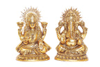 KridayKraft Metal Laxmi Ganesh Statue/Murti for Pooja Room & Home Office Décor,Laxmi Ganesha Idol for Diwali Gift,Religious Idol Showpiece Figurines Decorative & Diwali Poojan...