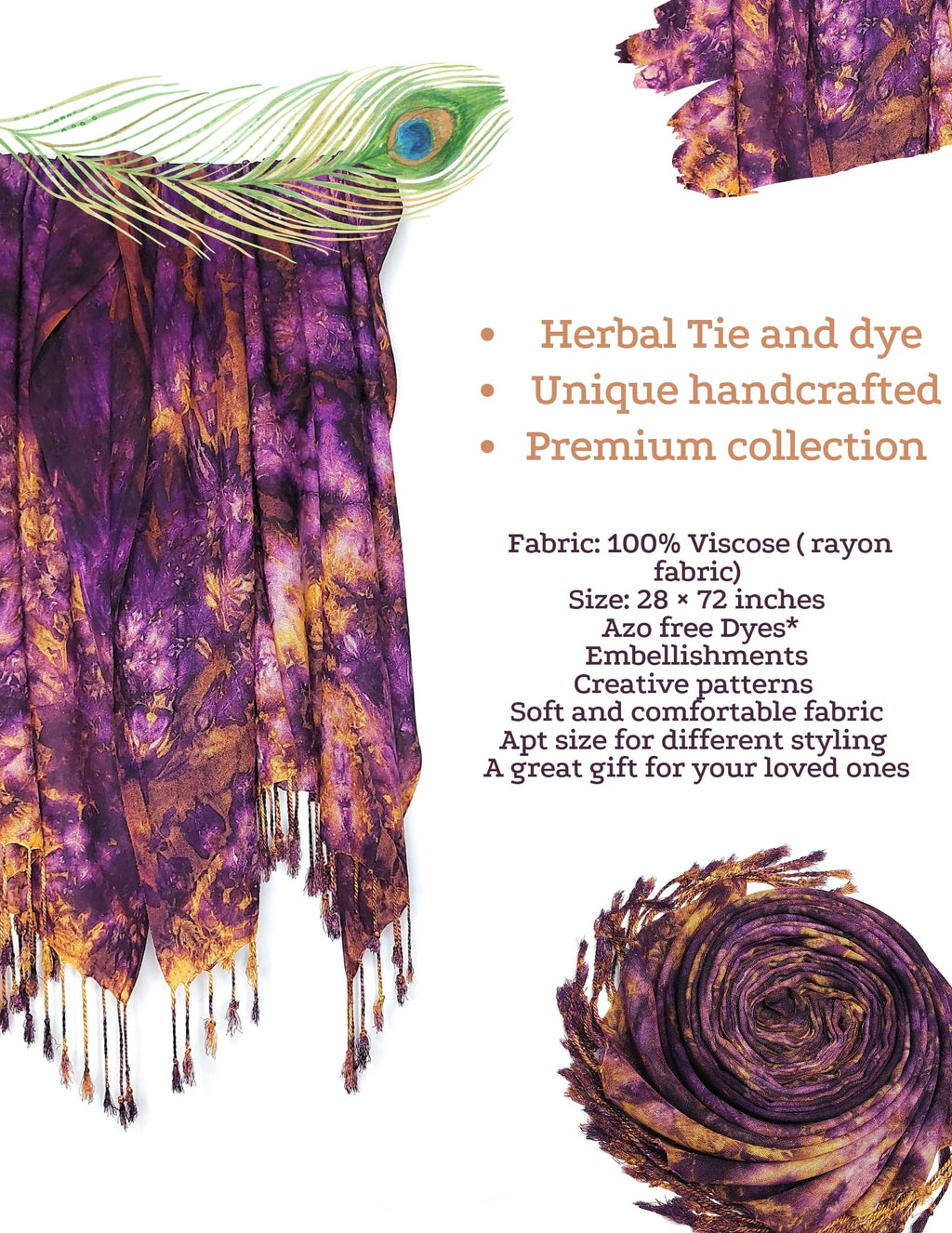 Chandwasia scarves, Viscose Rayon Fabric stole & Shawl || Scarf STOLE for Girls/Ladies/Women/Men for Summer & Winters_STOLE_Sep_05_D11
