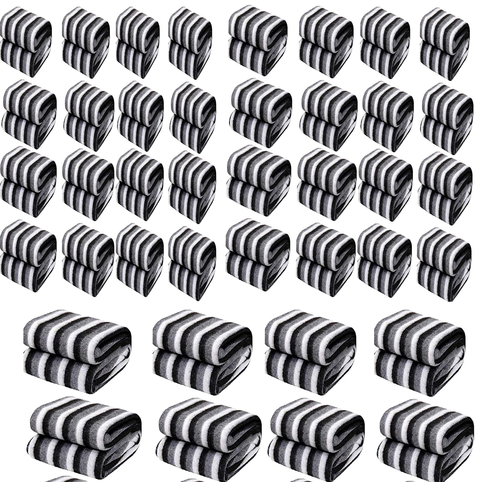 STARNSTYLE 300 TC All Season Light Weight Striped Polar Fleece Single Bed Donation Blanket (152 x 230 cm Pack of 50 Kafalo