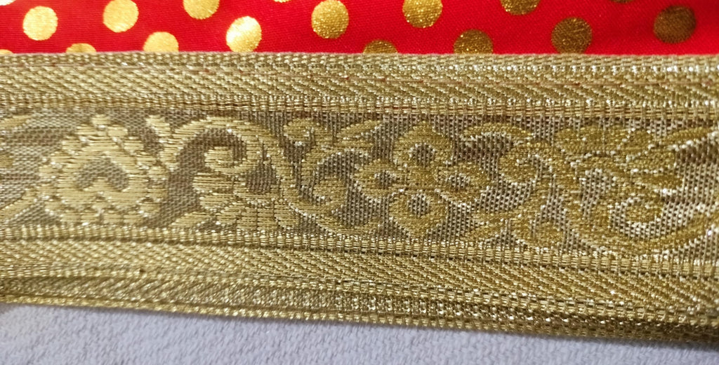 Lakshmi Maa Collection's Rumala Sahib Double Set(Red with Gota- 4 PEC.)