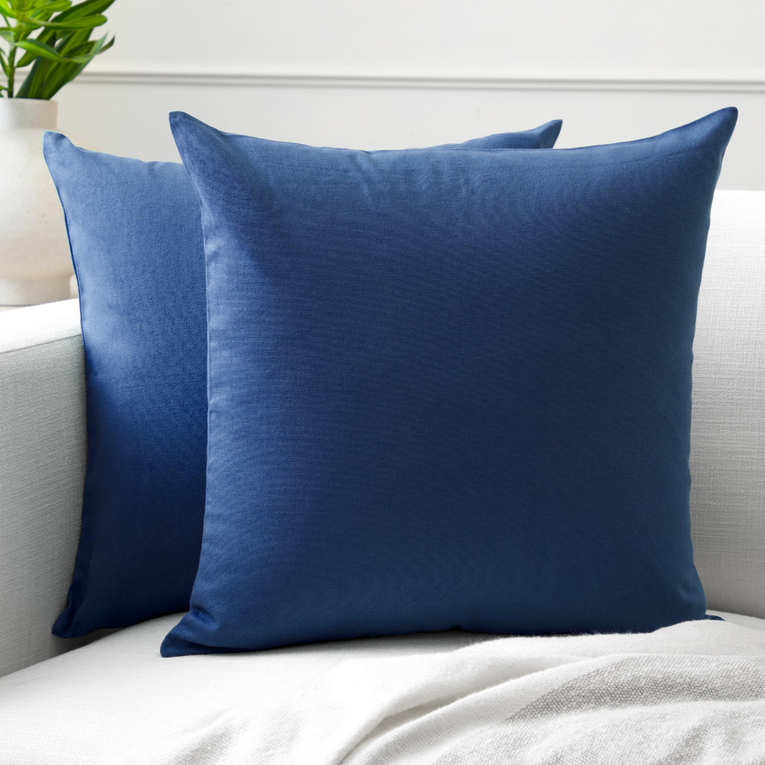 Encasa XO Cushion Covers, No Inserts, Cotton Throw Pillow Cases