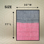 FAHABO Scarf for Women Stylish Pleated Cotton with Woven Border | Hijab Scarf | Stole | Soft, Lightweight, and Latest Scarves | 77 x 33 Inches (Red and Grey)