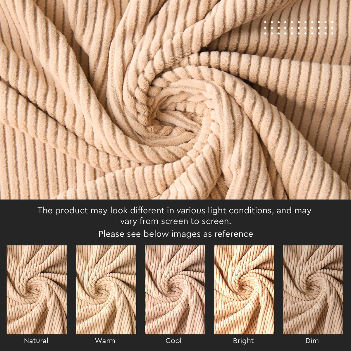 Encasa XO Corduroy Cushion Covers, No Inserts, Set of 2, Beige