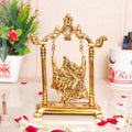 KridayKraft Radha Krishna on Swing jhula Metal Statue Gold Plated Decor Your Home,Office & Radha Krishna Murti,Showpiece Figurines,Religious Article...