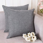 Khooti Jute Cushion Cover, 20x20 (Light Grey)(Pack of 5)