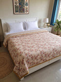 Mafatlal Sparsh Dohar Double Bed, 150 GSM Pure Cotton Malmal, Reversible AC Blanket, Soft & Breathable Cotton Blanket for Summer, Monsoon & Winter, 210 x 240 cm, Kafalo