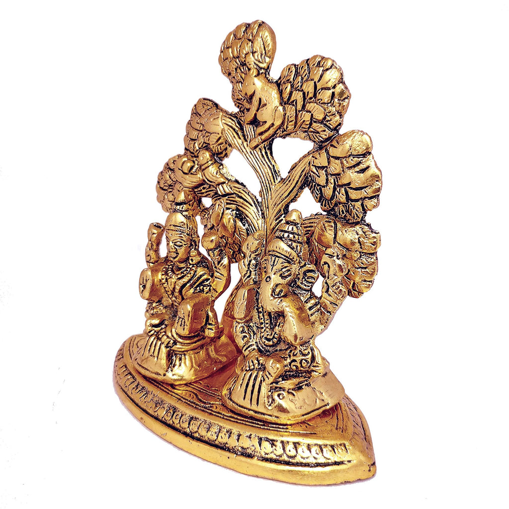 KridayKraft Laxmi Ganesh Metal Statue/Murti for Diwali Pooja Good Luck,laxmi Ganesh Idol for Home Decor,Religious Gift Showpiece Figurines,Ganesha Idol Staute...