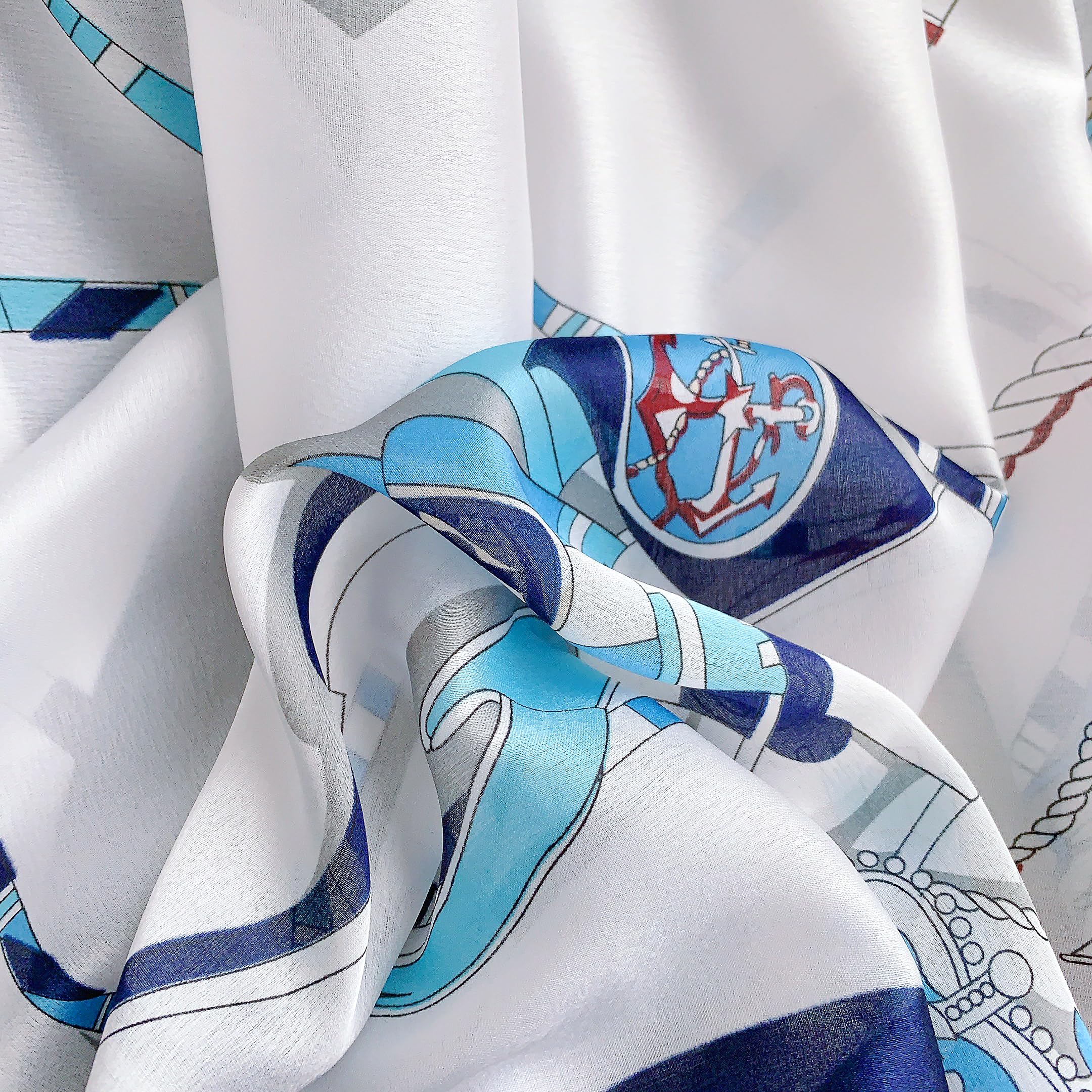 CrossKulture Printed Poly Silken feel Scarf Stole for Women | Stylish, Soft, & Lightweight | Satin Feel Neck, Hair, Head Scarf for Women (Colour_61)