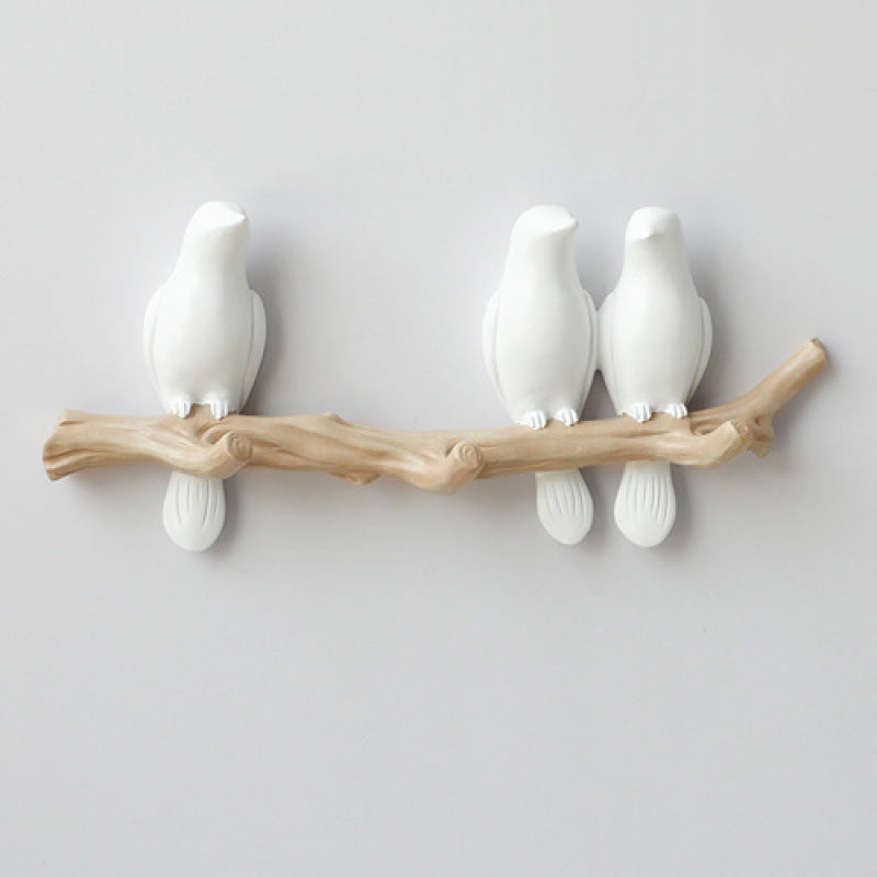 Bird Decoration Hook Entrance Wall No-trace Key Hook No-drill Wall Decor Wall-mounted Coat Hook