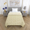 Mafatlal Sparsh Dohar Single Bed, 150 GSM Pure Cotton Malmal, Reversible AC Blanket Single, Soft & Breathable Lightweight Cotton Blanket, 147 x 223 cm, Muted Olive-Beige & White Kafalo