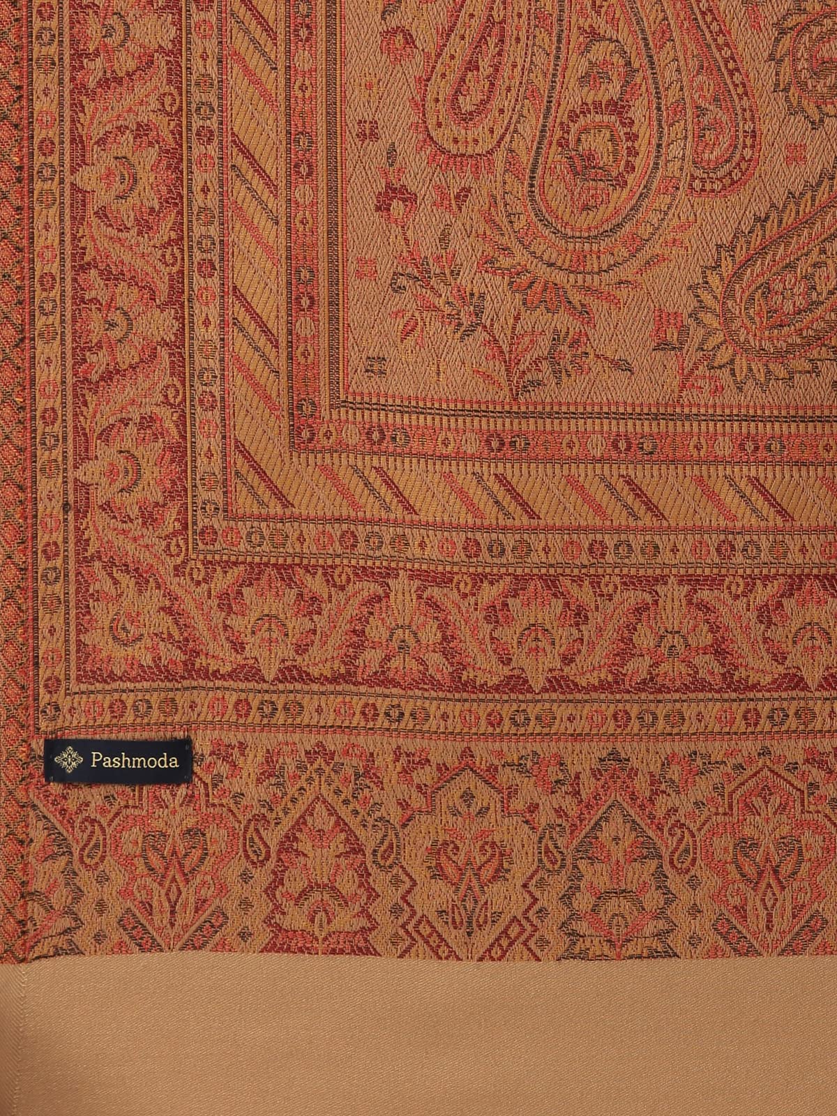 Pashmoda Women Noor Kashmiri Royal Paisley Design Jamawar Shawl (Size: 101 X 203 Cms)