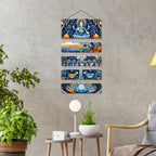 Artvibes Lord Ganpati Shri Sita Ramji & Cows Devotional Art Auspicious Wooden Art Work Wall Hanging | Spiritual Decor Items | Paintings | Wall Sculpture | Signs & Plaques | Gift Items (WH_6722N)