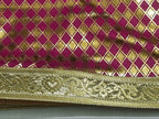 Lakshmi Maa Collection's Rumala Sahib Double Set Magenta with gota (4 PEC.)
