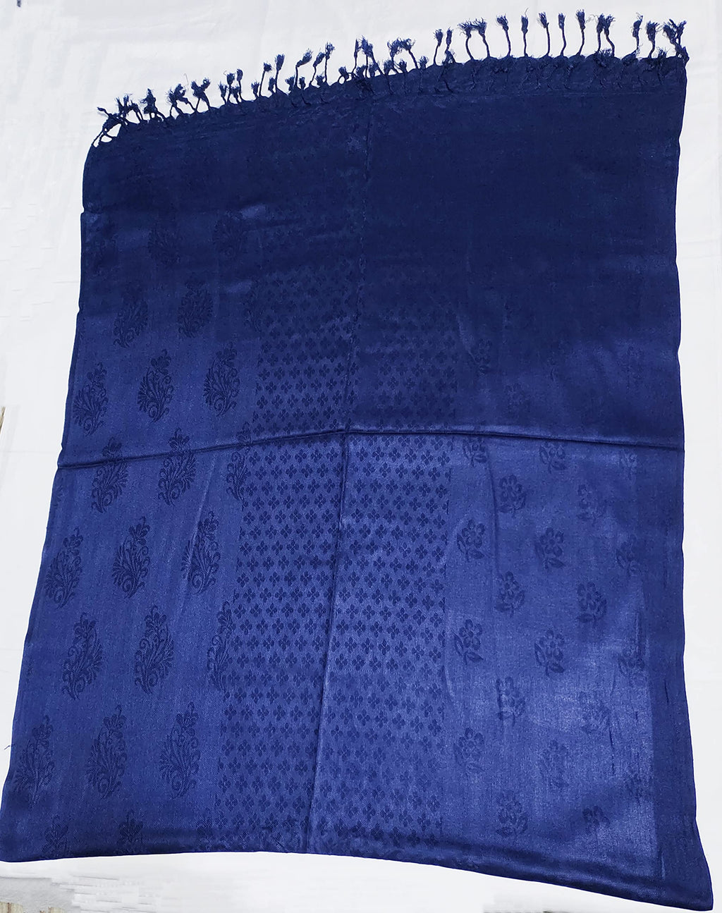 Saba Fashion Women Viscose Jaqurd Scarf/Shawl/Dupatta/Hijab/Wrap/Scarves/Stoles (NAVY BLUE)