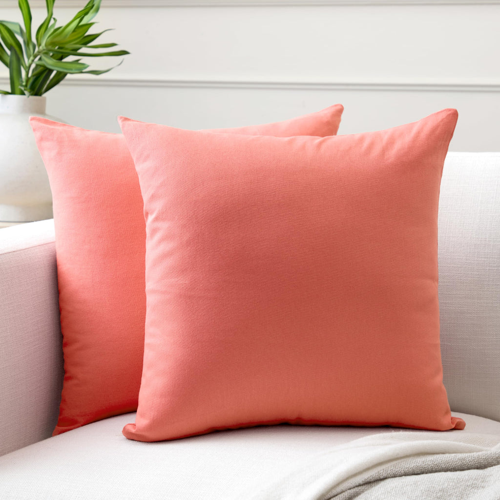 Encasa XO Cushion Covers, No Inserts, Cotton Throw Pillow Cases