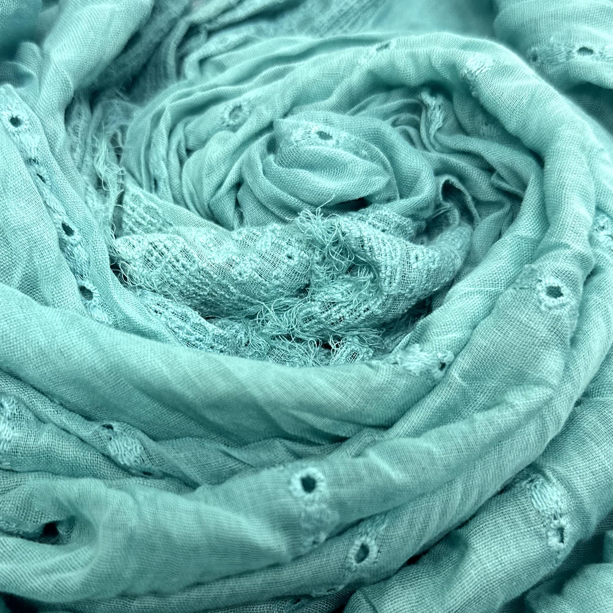 SOIE Women's Stylish Embroidered cotton Scarf/Scarves/Stole For Summers