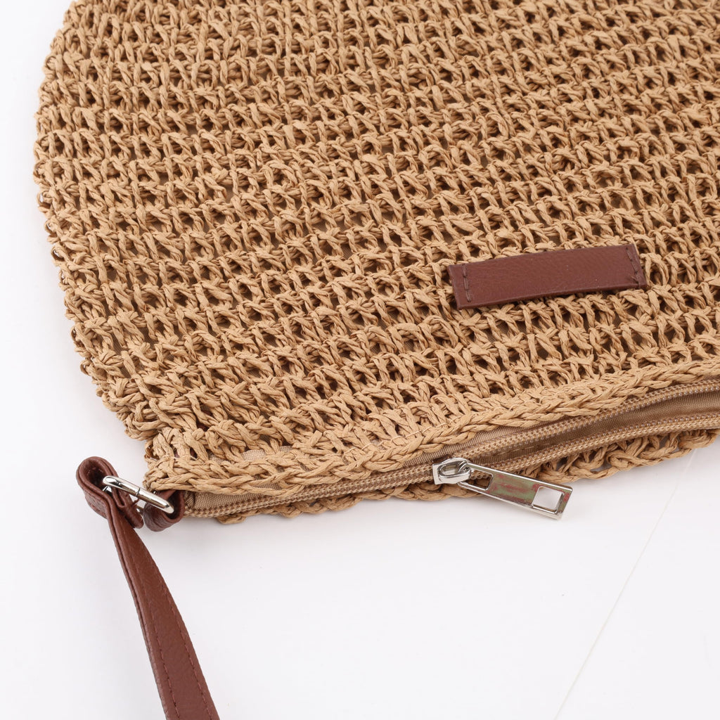 DENOVA Raffia Handbag with Lining | Beach bag, Women's Handbag, Tote Bag (Natural)