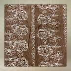 FAHABO Scarf Woman Pleated Cotton Scarves with Embroidery and Tassels | Hijab Scarf | Headscarf | Neck Scarf | Stoles | Wraps (Cafe Noir Brown -1)
