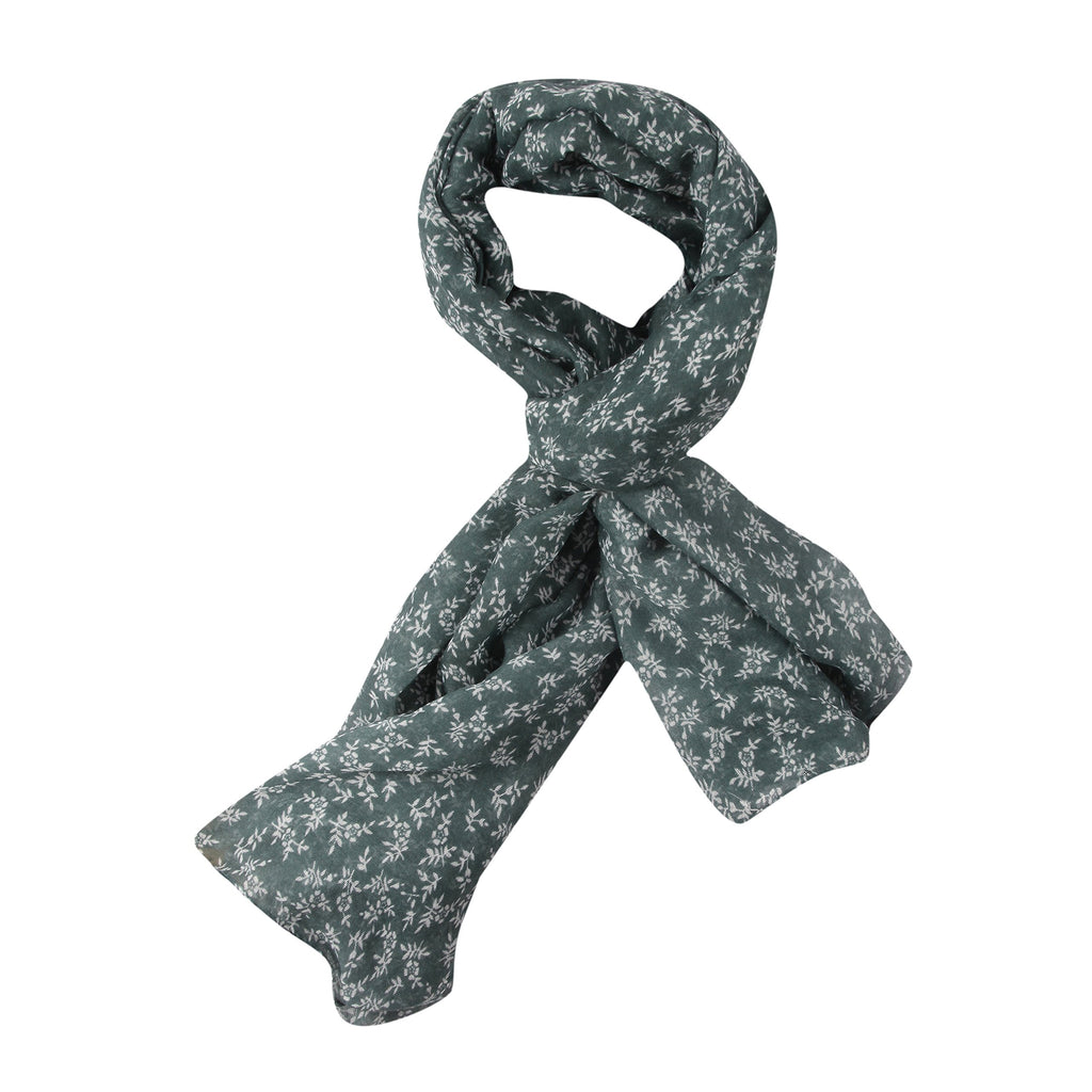 FabSeasons Women's Floral Print Scarf & Stole | Lightweight Rayon-Cotton Blend Shawl | Soft, Large Size Neck Wrap Accessory for All Seasons