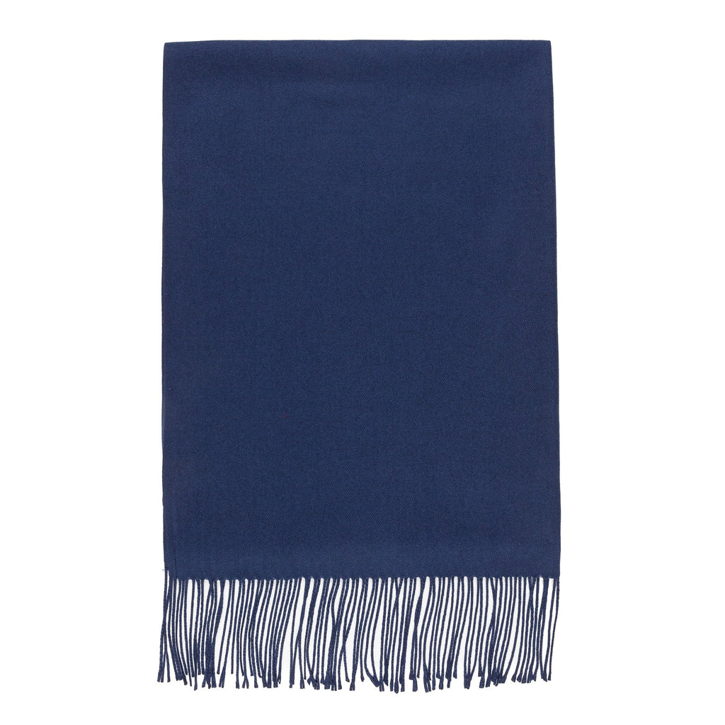 MELIFLUOS DESIGNED IN SPAIN Scarf Pashmina Shawl Wrap for Women Spring Wedding Party Elegant Large Soft (Navy)
