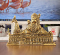 KridayKraft Metal Shree Ram Mandir Architectural Model Prabu Shri Ram Bhumi Ayodhya Showpiece for Home Decor, Office | Metal Showpiece