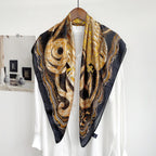 CrossKulture Two Toned Silken Satin Feel Scarf for Women | Stylish, Soft & Lightweight Stole | Satin Feel Neck Scarf, Hair Scarf, Head Scarf