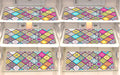 FACTCORE Refrigerator Drawer Mat/Fridge Mat Set of 6 Piece (11.5 X 17.5 Inches) (Rangoli) Kafalo