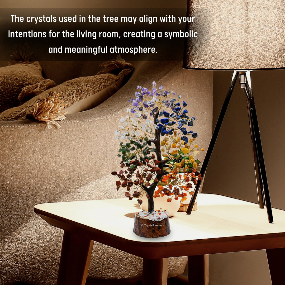 Certified 307 Beads Crystal Tree Home Decoration Items for Good Luck