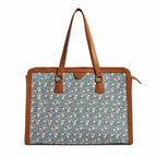 TEAL BY CHUMBAK Office Tote Bag for Women | Stylish Shoulder Bags for College | Professional Canvas Tote Bag | Laptop-Friendly College Bag
