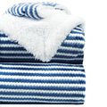 A Brand New - Umi Sherpa Towel Blanket for Winter Single Size 220GSM, Super Soft AC Blanket Single Bed, Ideal for Mild Winters, 60x90 inches (Blue & White, Single) Kafalo