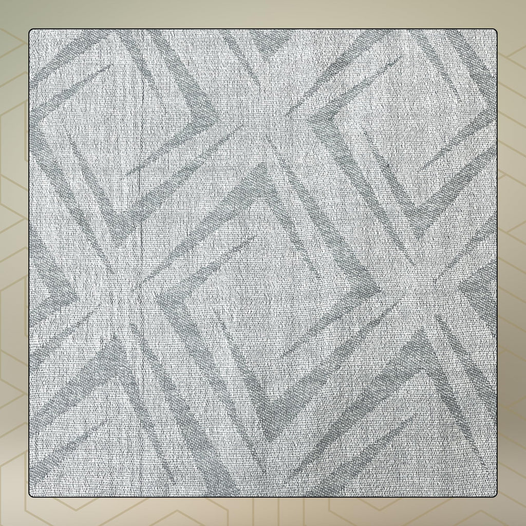FAHABO Shimmer Geometric Woven Cotton Blend Scarf for Women – Lightweight Hijab & Stole Wrap | 73 x 29 Inches (Light Grey)