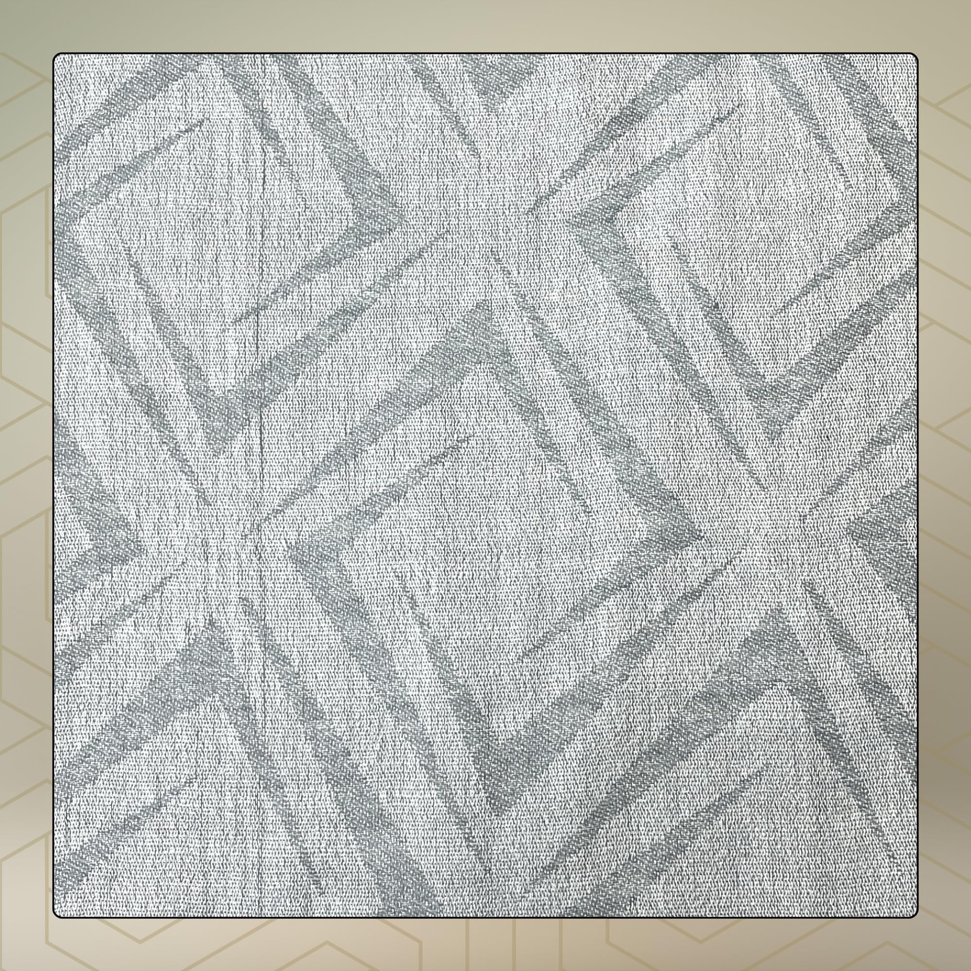 FAHABO Shimmer Geometric Woven Cotton Blend Scarf for Women – Lightweight Hijab & Stole Wrap | 73 x 29 Inches (Light Grey)