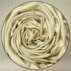 FAHABO Shimmer Woven Cotton Blend Scarf for Women – Lightweight Hijab & Stole Wrap | 73 x 29 Inches (Yellow)