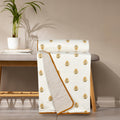 Danip Pure Cotton Reversible AC Dohar Blanket, Throw - Printed Soft, Skin-Friendly, Lightweight & Ideal for All-Weather - 3 Layered Single Bed Dohar for AC Rooms (56 x 88 Inches) - White & M Yellow Kafalo